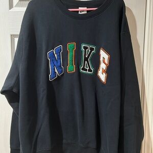 Nike Men's Multicolor Logo Crewneck Sweater